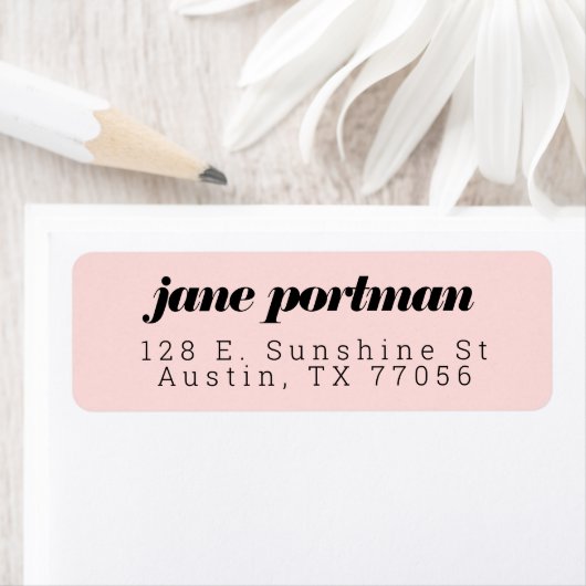 Moderne klassieke Abriot Return Address Label (Insitu)