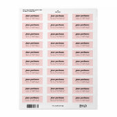 Moderne klassieke Abriot Return Address Label (Full Sheet)