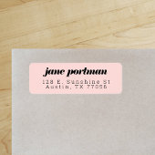 Moderne klassieke Abriot Return Address Label