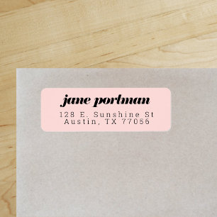 Moderne klassieke Abriot Return Address Label