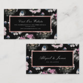 Moderne klassieke abstracte bloem website invoegka plaatskaartje (Voorkant / Achterkant)