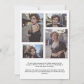 Moderne Klassieke Afstuderen voor fotocollage Aankondiging (Achterkant)