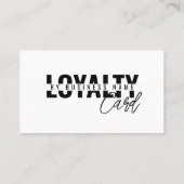 Moderne klassieke "Beauty Spa Script Loyalty"-kaar Klantenkaartje (Achterkant)