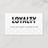 Moderne klassieke "Beauty Spa Script Loyalty"-kaar Klantenkaartje (Voorkant)