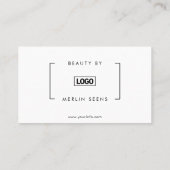 Moderne klassieke "Beauty Spa Script Loyalty"-kaar Klantenkaartje (Achterkant)