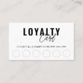 Moderne klassieke "Beauty Spa Script Loyalty"-kaar Klantenkaartje (Voorkant)