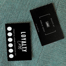 Moderne klassieke "Beauty Spa Script Loyalty"-kaar Klantenkaartje