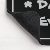 Moderne Klassieke 'Beste Papa Ooit' Eenvoudig Zwar Muismat (Hoek)