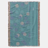 Moderne klassieke blauwe cirkels, voornaam deken (Voorkant Verticaal)