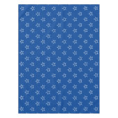 Moderne klassieke blauwe en witte sterren patroon tafelkleed (Voorkant)