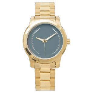 Moderne Klassieke Blauwgroen Women Gold Watch Horloge