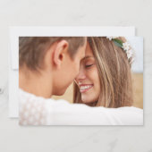 Moderne klassieke blush roze bruiloft Bewaar de da Save The Date (Achterkant)