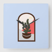 Moderne klassieke Boho Vierkante Klok (Voorkant)