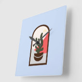 Moderne klassieke Boho Vierkante Klok (Hoek)