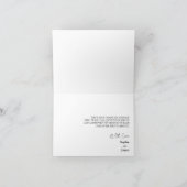 Moderne klassieke bruiloft gevolgd Dank je creditc Bedankkaart (Binnen)