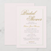 Moderne Klassieke Drie-delig Lijst Blozende Bruids Kaart (Voorkant / Achterkant)