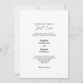 Moderne klassieke eenvoudige, Fancy bruiloft Kaart (Voorkant)