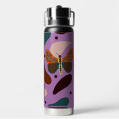 Moderne Klassieke Elegante Rustieke Boho  Waterfles (Achterkant)