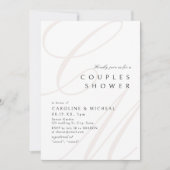 Moderne Klassieke Elegantie Calligrafie Koppels Br Kaart (Voorkant)