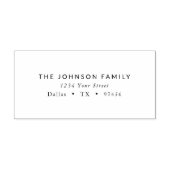 Moderne klassieke envelopretour-adres rubberstempel (Afrduk)