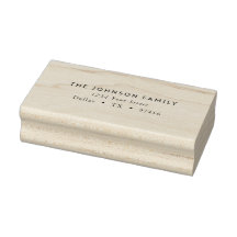 Moderne klassieke envelopretour-adres