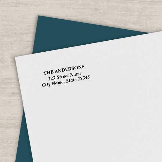 Moderne klassieke familienaam Home Adres Zelfinktende Stempel