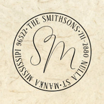 Moderne Klassieke Familienaam Retouradres Cirkelvo