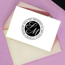 Moderne Klassieke Familienaam Retouradres Cirkelvo