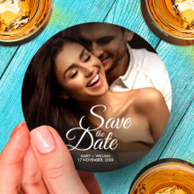 Moderne klassieke foto Elegante bruiloft Save The 