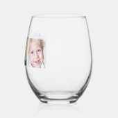Moderne klassieke fotocollage wijnglas zonder voet (Links)