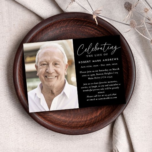 Moderne Klassieke Fotoviering van het Levensmonume Kaart