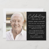 Moderne Klassieke Fotoviering van het Levensmonume Kaart (Voorkant)