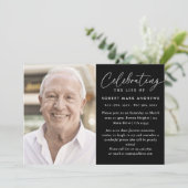 Moderne Klassieke Fotoviering van het Levensmonume Kaart (Staand voorkant)