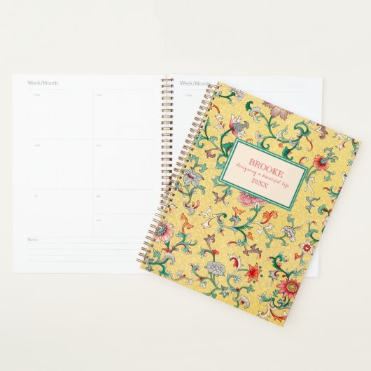 Moderne Klassieke Gele Chinoiserie Planner (Display)