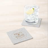 Moderne klassieke gouden weddenschappen kartonnen onderzetters (Insitu)