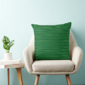 Moderne Klassieke Groene Cabana Stripes Kussen (Stoel)