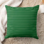 Moderne Klassieke Groene Cabana Stripes Kussen (Deken)