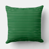 Moderne Klassieke Groene Cabana Stripes Kussen (Achterkant)