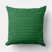 Moderne Klassieke Groene Cabana Stripes Kussen (Voorkant)
