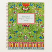 Moderne klassieke groene Chinoiserie Planner (Voorkant)