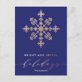 Moderne Klassieke, heldere, vrolijke Red- en Gold- Feestdagenkaart (Voorkant)