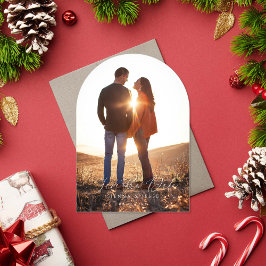 Moderne Klassieke Kalligrafie Script Foto Vakantie Acryl Uitnodigingen