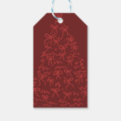 Moderne Klassieke Kerst Foto Elegant Cadeaulabel (Achterkant)