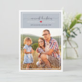 Moderne Klassieke kerstfoto Feestdagenkaart (Staand voorkant)