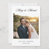 Moderne Klassieke Kerstkaart voor Getrouwde stelle (Voorkant)