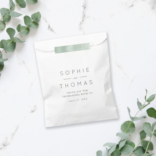 Moderne klassieke koppels namen dank u bruiloft bedankzakje