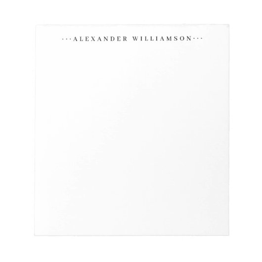 Moderne, klassieke minimalistische basisStippen Pr Notitieblok (Voorkant)