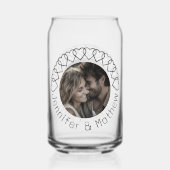 Moderne klassieke minimalistische typografie blikvorm glas (Achterkant)