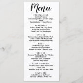Moderne klassieke minimalistische typografie menu (Voorkant)