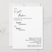 Moderne Klassieke nacht voor repetitief diner Kaart (Voorkant)